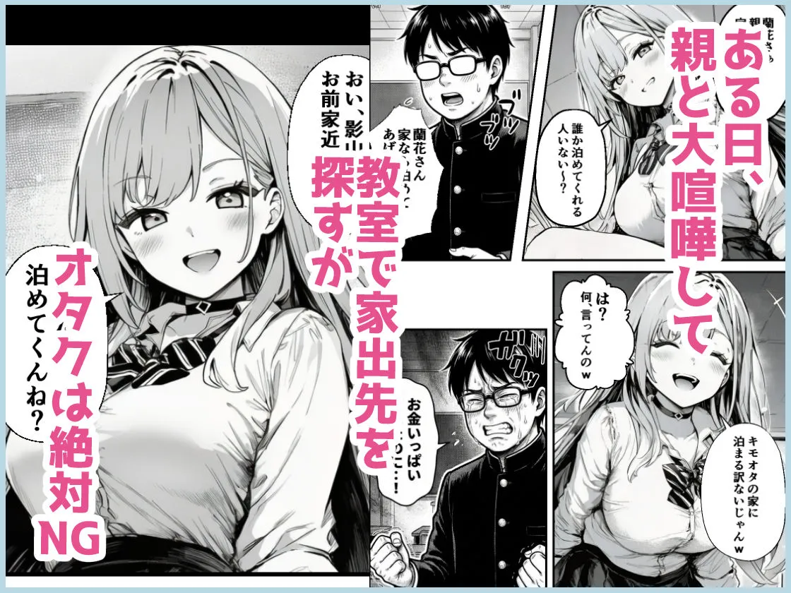 クラスの一軍ギャルが家出してきたので俺専用のオナホにすることにした 画像2